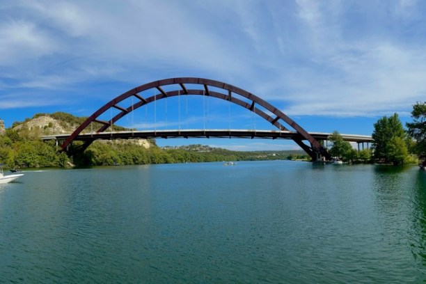 a bridge over a body of water